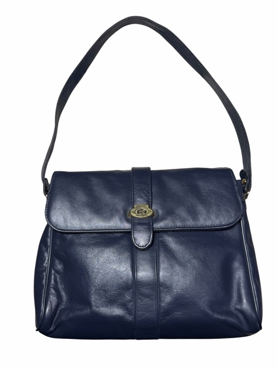 Etienne Aigner Handbags - Etienne Aigner Vintage 80s Y2K Bag genuine Leather Navy Shoulder Handbag EUC